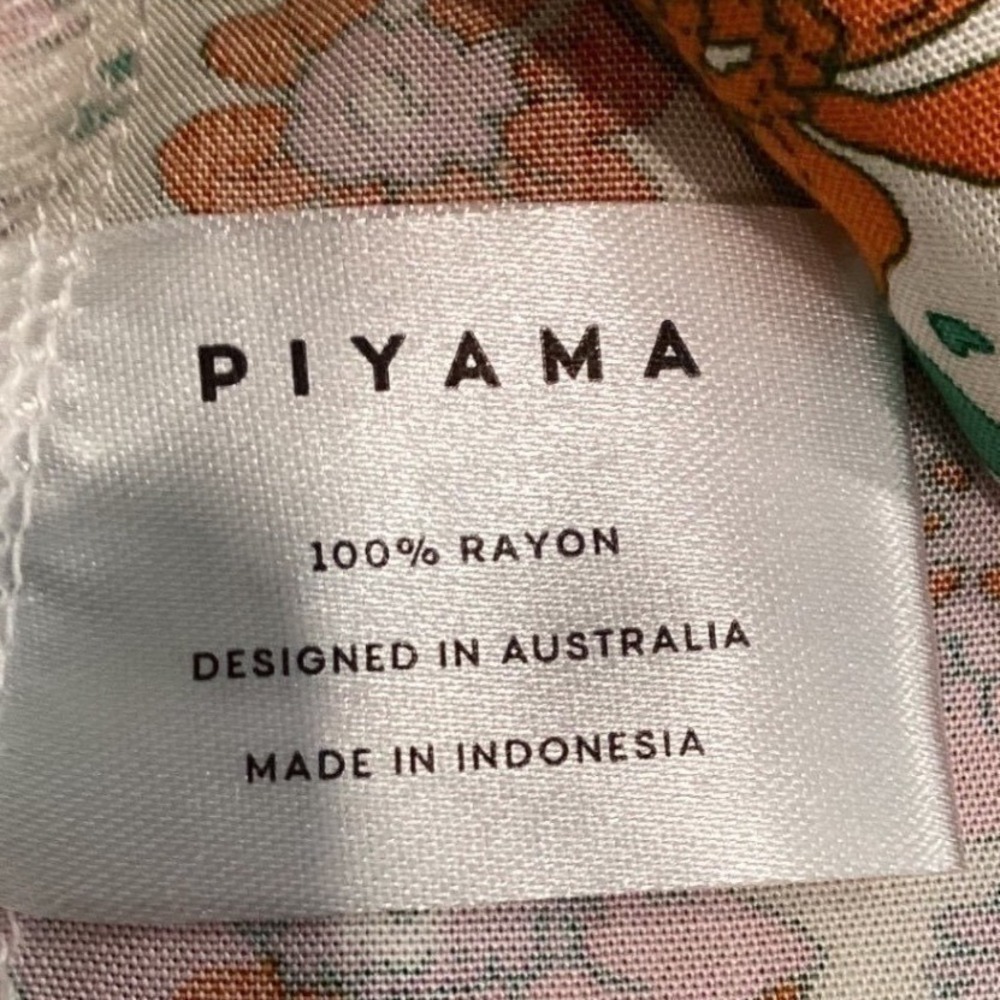 Piyama NWT Marlon Long Sleep Set Bloom Floral Australian Pajamas - Large - Picture 7 of 9
